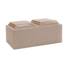 MacKenzie Companion Urn+Vault® for Ashes - Cultured Granite - Golden Sand