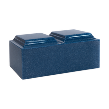 MacKenzie Companion Urn+Vault® for Ashes - Cultured Granite - Paradise Blue