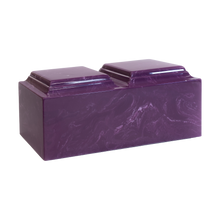 MacKenzie Companion Urn+Vault® for Ashes - Cultured Marble - Amethyst