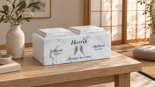 MacKenzie Companion Urn for Ashes - Cultured Marble - Carrera