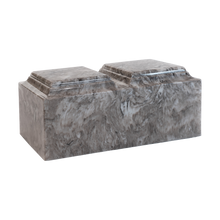 MacKenzie Companion Urn+Vault® for Ashes - Cultured Marble - Cashmere Gray