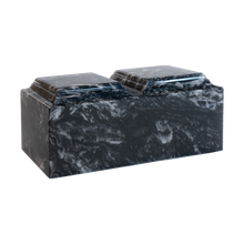 MacKenzie Companion Urn+Vault® for Ashes - Cultured Marble - Ebony