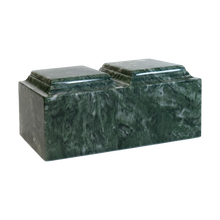 MacKenzie Companion Urn+Vault® for Ashes - Cultured Marble - Emerald