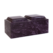 MacKenzie Companion Urn+Vault® for Ashes - Cultured Marble - Merlot