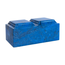 MacKenzie Companion Urn+Vault® for Ashes - Cultured Marble - Mystic Blue