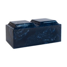 MacKenzie Companion Urn+Vault® for Ashes - Cultured Marble - Navy