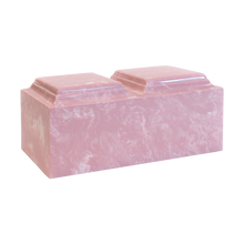 MacKenzie Companion Urn+Vault® for Ashes - Cultured Marble - Pink
