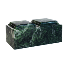 MacKenzie Companion Urn+Vault® for Ashes - Cultured Marble - Verde