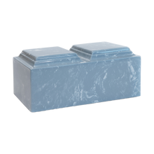 MacKenzie Companion Urn+Vault® for Ashes - Cultured Marble - Wedgewood