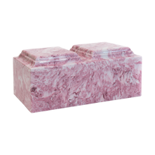 MacKenzie Companion Urn+Vault® for Ashes - Cultured Marble - Wild Rose