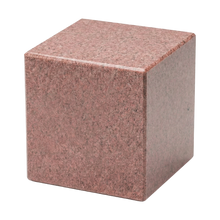 MacKenzie Small Cube Urn+Vault® for Ashes - Cultured Granite - Champagne