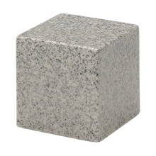 MacKenzie Small Cube Urn+Vault® for Ashes - Cultured Granite - Mist Gray