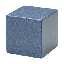 MacKenzie Small Cube Urn+Vault® for Ashes - Cultured Granite - Paradise Blue