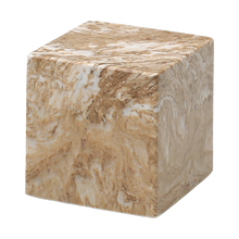 MacKenzie Small Cube Urn+Vault® for Ashes - Cultured Marble - Syrocco