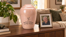 MacKenzie Grecian Urn for Ashes - Cultured Granite - Champagne