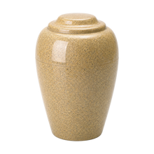 MacKenzie Grecian Urn+Vault® for Ashes - Cultured Granite - Golden Sand