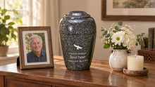 MacKenzie Grecian Urn for Ashes - Cultured Granite - Kodiak Brown