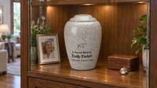 MacKenzie Grecian Urn for Ashes - Cultured Granite - Mist Gray