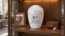 MacKenzie Grecian Urn for Ashes - Cultured Marble - Carrera