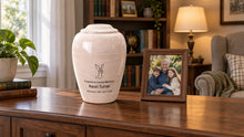 MacKenzie Grecian Urn for Ashes - Cultured Marble - Pink