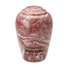 MacKenzie Grecian Urn for Ashes - Cultured Marble - Rose