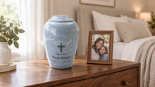 MacKenzie Grecian Urn for Ashes - Cultured Marble - Wedgewood