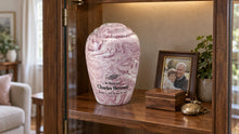 MacKenzie Grecian Urn for Ashes - Cultured Marble - Wild Rose