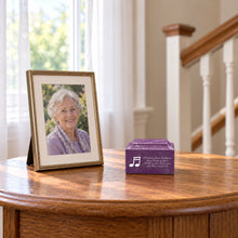 MacKenzie Keepsake Urn for Ashes - Cultured Marble - Amethyst