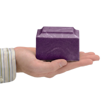 MacKenzie Keepsake Urn+Vault® for Ashes - Cultured Marble - Amethyst
