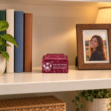 MacKenzie Keepsake Urn for Ashes - Cultured Marble - Berry