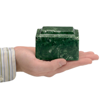 MacKenzie Keepsake Urn+Vault® for Ashes - Cultured Marble - Emerald