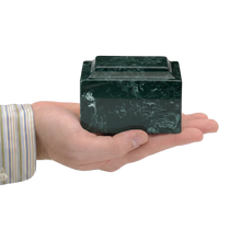 MacKenzie Keepsake Urn+Vault® for Ashes - Cultured Marble - Evergreen