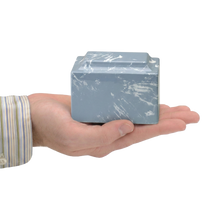 MacKenzie Keepsake Urn+Vault® for Ashes - Cultured Marble - Wedgewood
