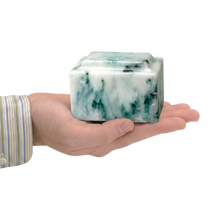 MacKenzie Keepsake Urn+Vault® for Ashes - Cultured Onyx - Teal