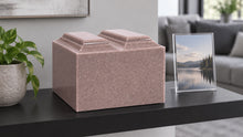 MacKenzie Niche Companion Urn for Ashes - Cultured Granite - Champagne
