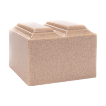 MacKenzie Niche Companion Urn+Vault® for Ashes - Cultured Granite - Golden Sand