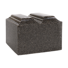 MacKenzie Niche Companion Urn+Vault® for Ashes - Cultured Granite - Kodiak Brown