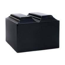 MacKenzie Niche Companion Urn+Vault® for Ashes - Cultured Granite - Orca Black
