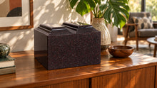 MacKenzie Niche Companion Urn for Ashes - Cultured Granite - Vintage Red