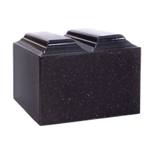MacKenzie Niche Companion Urn+Vault® for Ashes - Cultured Granite - Vintage Red