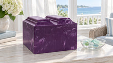 MacKenzie Niche Companion Urn for Ashes - Cultured Marble - Amethyst