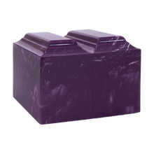 MacKenzie Niche Companion Urn+Vault® for Ashes - Cultured Marble - Amethyst