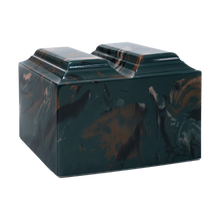 MacKenzie Niche Companion Urn+Vault® for Ashes - Cultured Marble - Camouflage