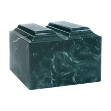 MacKenzie Niche Companion Urn+Vault® for Ashes - Cultured Marble - Evergreen