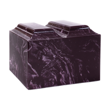 MacKenzie Niche Companion Urn+Vault® for Ashes - Cultured Marble - Merlot