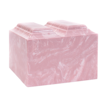 MacKenzie Niche Companion Urn+Vault® for Ashes - Cultured Marble - Pink