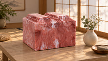 MacKenzie Niche Companion Urn for Ashes - Cultured Marble - Rose