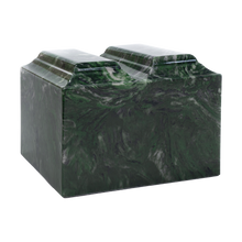 MacKenzie Niche Companion Urn+Vault® for Ashes - Cultured Marble - Verde