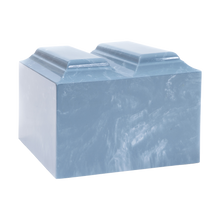 MacKenzie Niche Companion Urn+Vault® for Ashes - Cultured Marble - Wedgewood