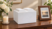 MacKenzie Niche Companion Urn for Ashes - Cultured Marble - White